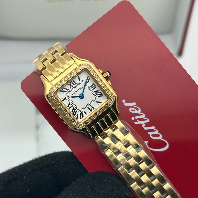 Cartier Panthère de Cartier Mini – Full Gold with Diamond Bezel 22mm