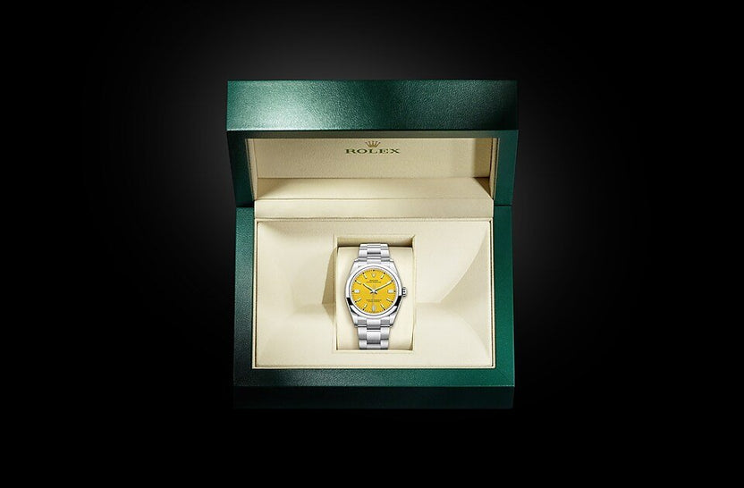 oyster perpetual jaune 36mm