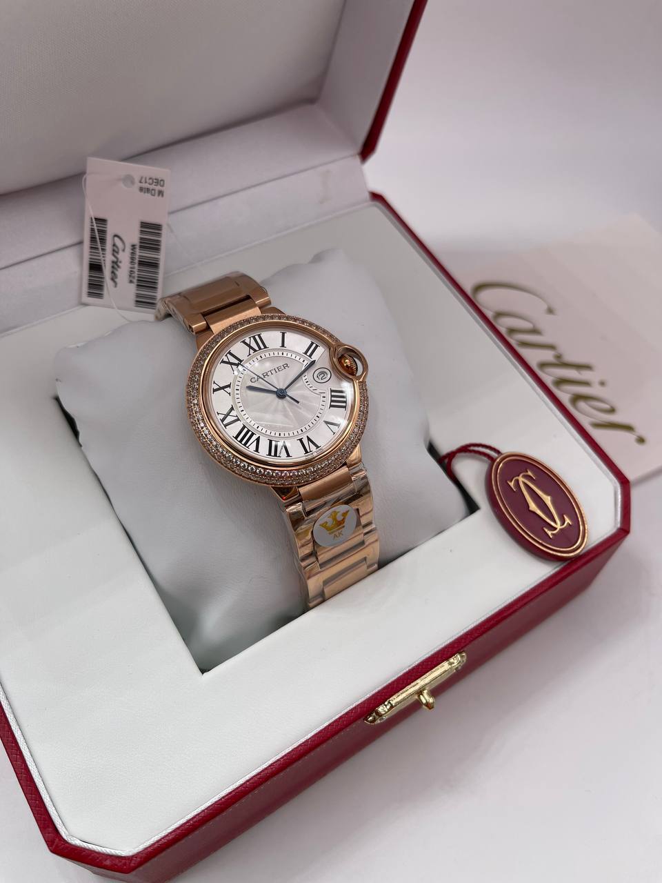 Cartier Femme Ballon Bleu - Or Rose Sertie