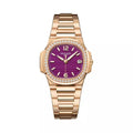 Patek Philippe Nautilus 7010/1R-013 Or rose et diamants Cadran violet