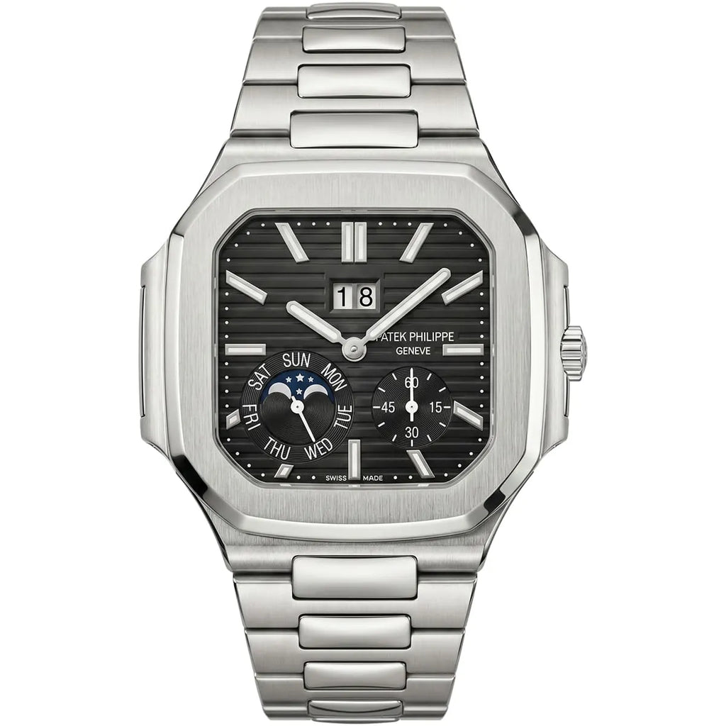 Montre Patek Philippe Cubitus Platinum Phase de Lune pour homme