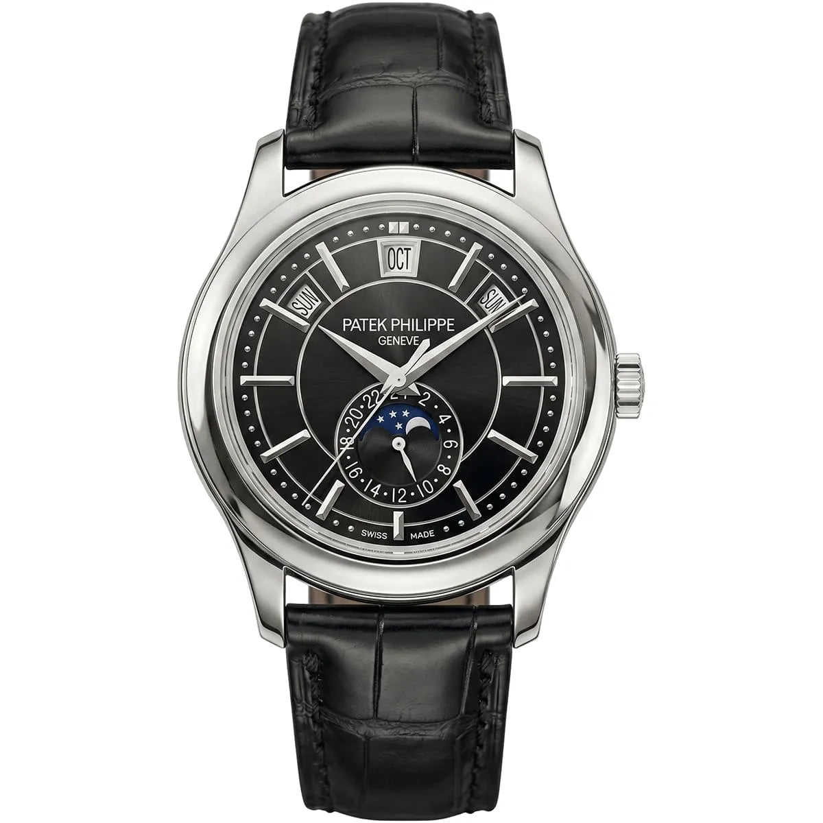 Montre Patek Philippe Nautilus 5726A pour homme, cadran noir et calendrier annuel