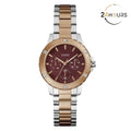 Montre Guess Mist rouge à cadran rond, analogique à quartz, pour femme
